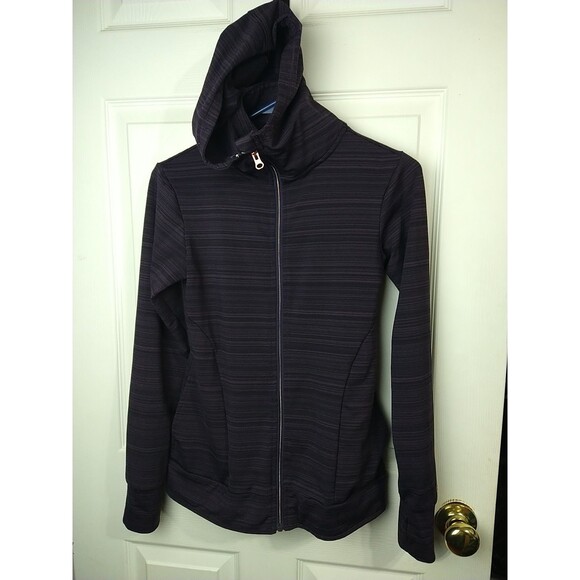 Shape Woman S Purple Element Run Hoodie Thumbhole Activewear track atheleisure - Picture 1 of 11